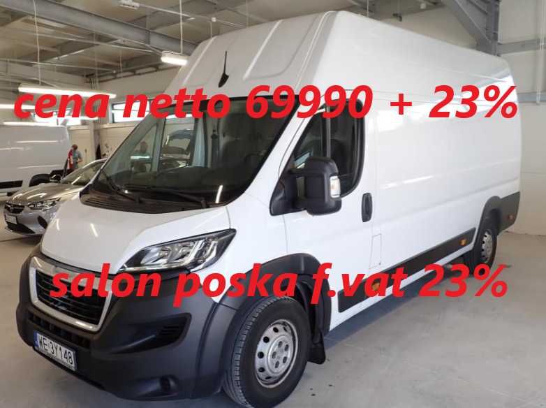 Peugot Boxer L4H3 140km rok 2021 przebieg tylko 97tyś km cena brutto