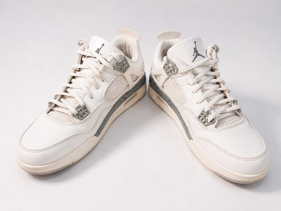 Кроссовки Nike Jordan Air 4 Retro White 43 р. (стелька 27.5 см)