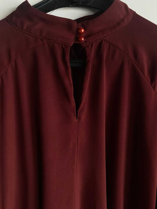 Blusa bordô larguinha