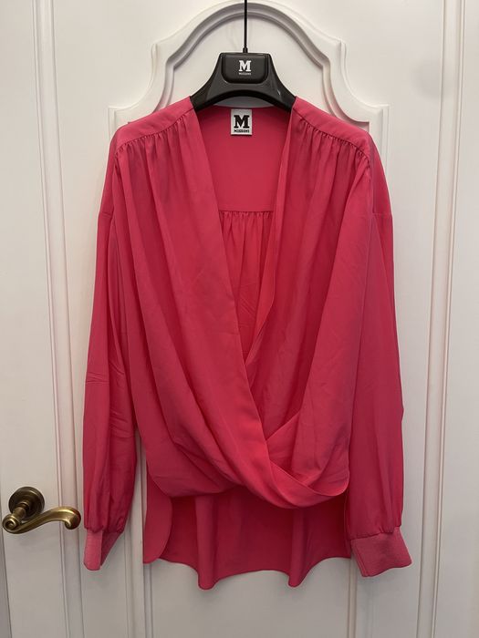 MISSONI piękna bluzka, fuksja, 100% jedwab