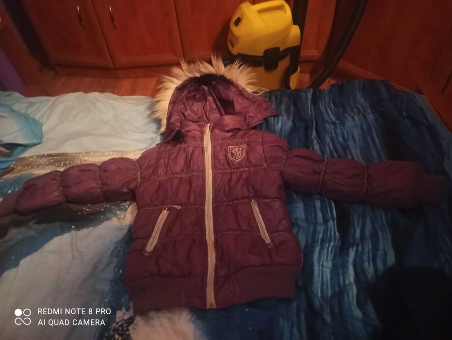 Kurtka zimowa dla dziewczynki 110-116