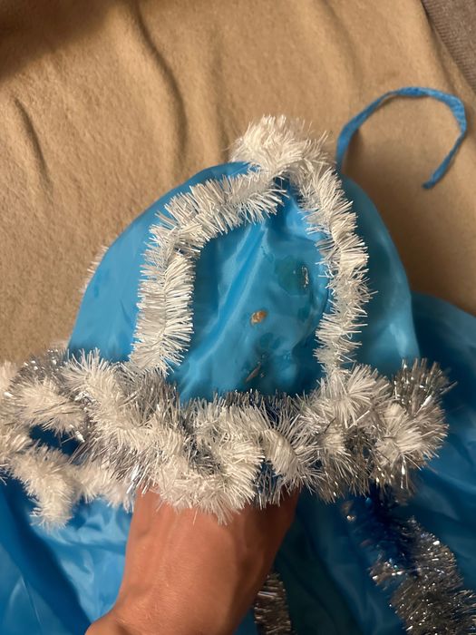 Костюм маскарадний зимовий сніжинки, морозка