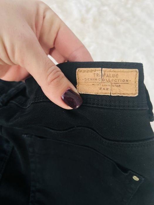 Czarne klasyczne rurki ZARA m 38 denim skinny