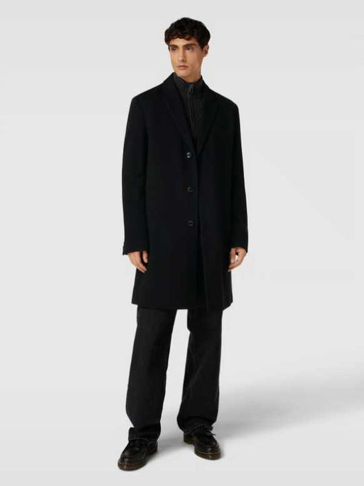 ORYGINALNY płaszcz męski Hugo Boss Hyde M 48 czarny zimowy jesienny