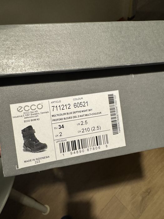 Buty Ecco sniegowce r 34