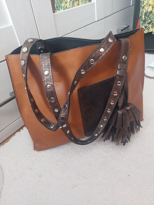 Torba shopper ruda