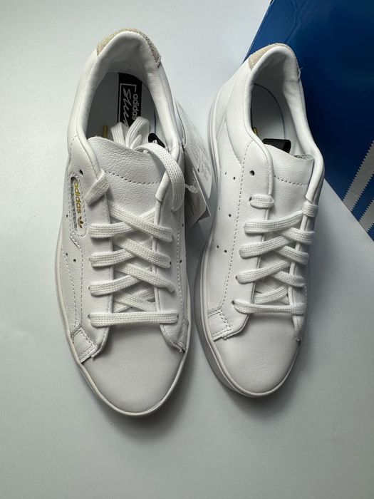 Nowe sneakersy damskie ADIDAS SLEEK W białe 37 1/3