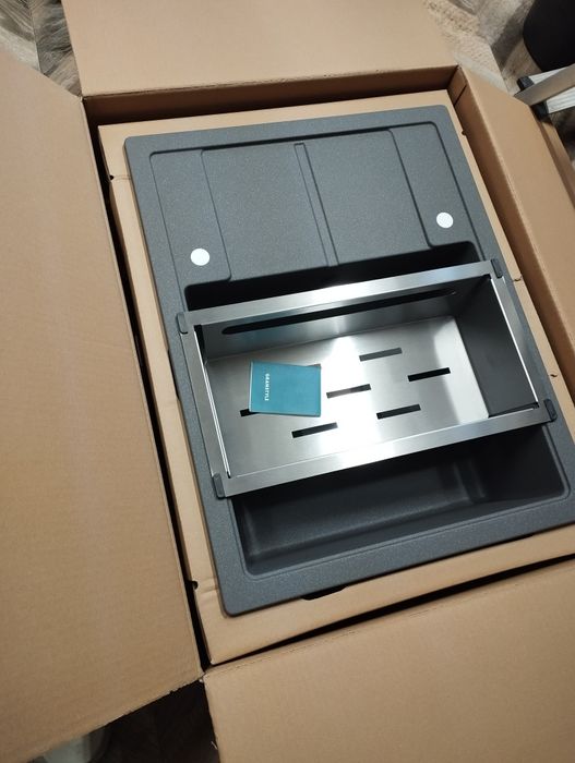 Zlewozmywak Horizon Titan z koszykiem granitowy granstyle jednokomorow