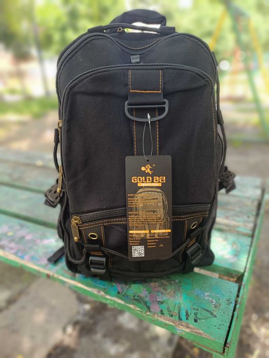 Якісний  брезентовий рюкзак Gold Be / GoldBe  Великий 40 L