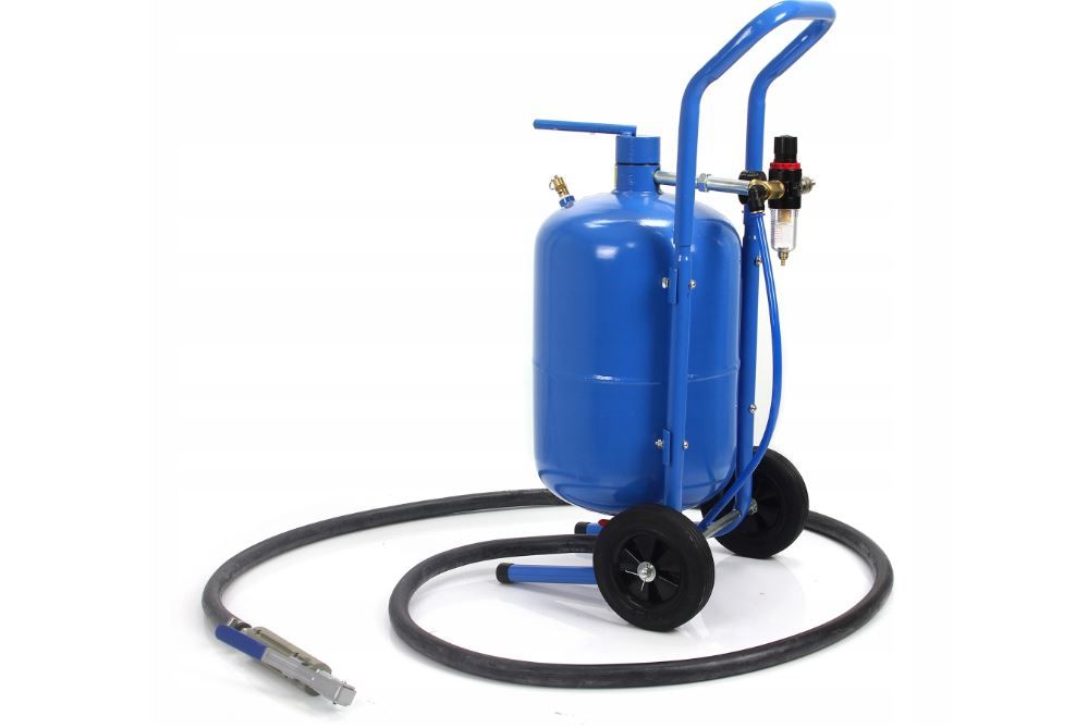 Piaskarka syfonowa 19l mobilna + maska dysze mp