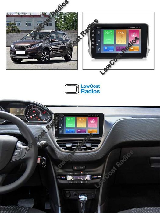 Auto Rádio GPS 10" PEUGEOT 2008 / 208 | ANDROID • Multimédia BT USB WIFI | CARPLAY • ANDROID AUTO