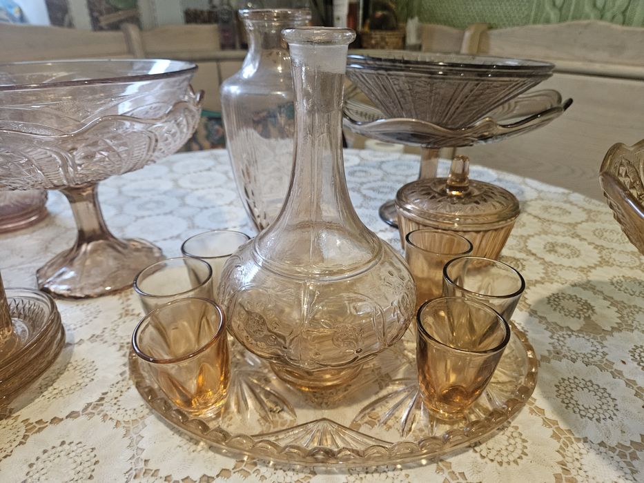 Стопка цветное стекло. Стопка мерная 50 грамм. Цена 7 коп. СССР