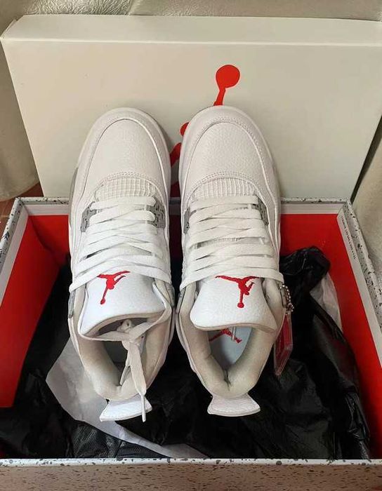 Jordan 4 Retro White Oreo R.43