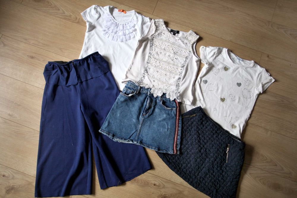 Ubrania szkolne dla dziewczynki 6-8 lat. Zara Mayoral HM Reserved