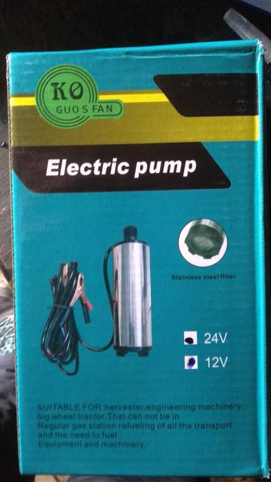 Насос 12в.*24v.перекачки дт.води.топл.Помпа.38/50мм.PL-390грн.нові