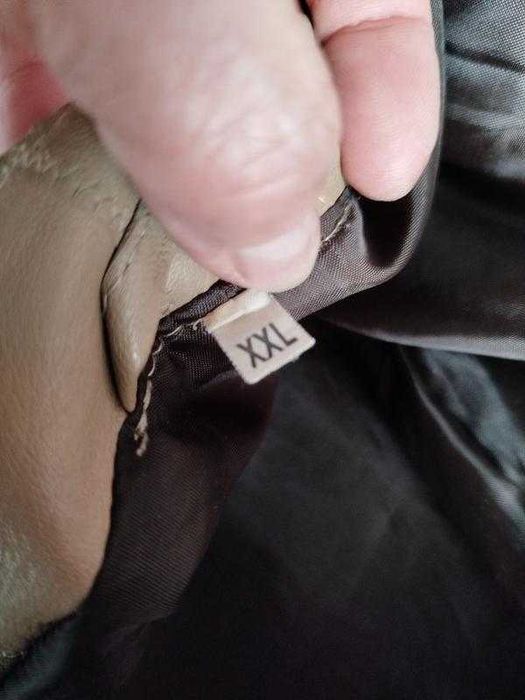 Елегантна жіноча куртка з натуральної шкіри elgros (польща) — розмір xxl