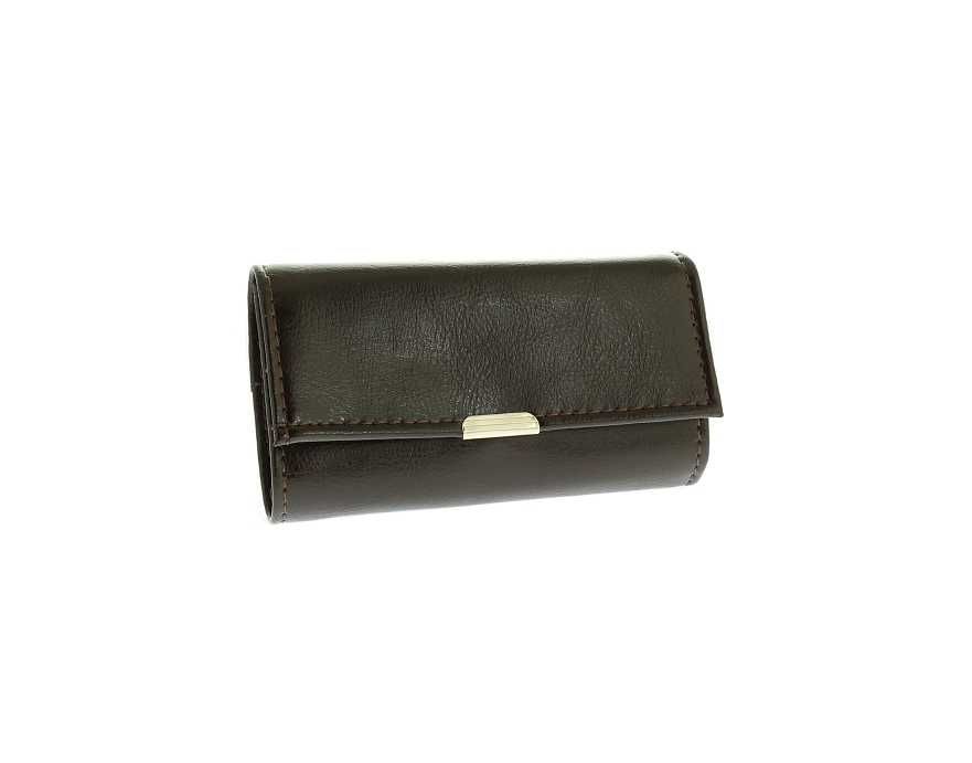 Skórzane etui na klucze pokrowiec kluczówka brązowa skóra naturalna