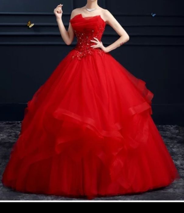 Suknia balowa z gorsetem rozmiar 8