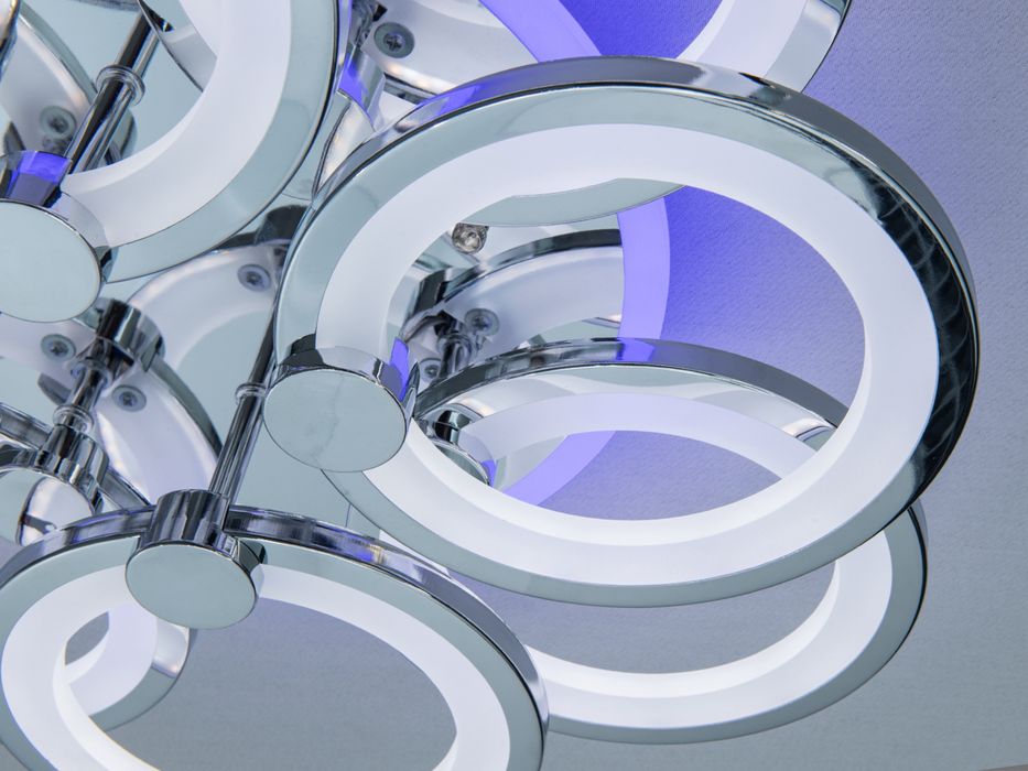 Люстра LED 125W з пультом і підсвіткою на планку