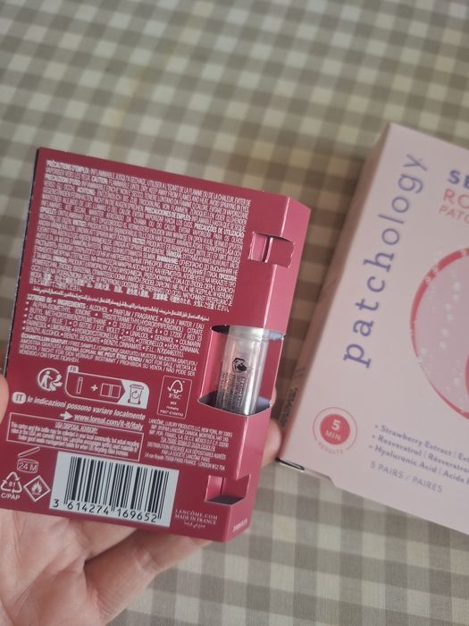 Płatki pod oczy patchology nowe 5 par + gratis lancome