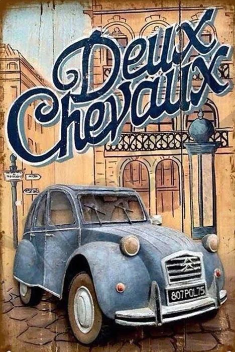 8 Placas decorativas retro de Carros Antigos, novas, 30 x 20 cm