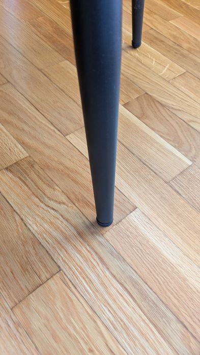 Conjunto de 4 cadeiras pretas de veludo