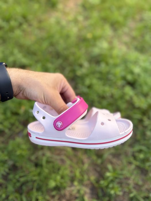 Crocs Kids Sandal дитячі рожеві сандалі для дівчинки босоножки девочки