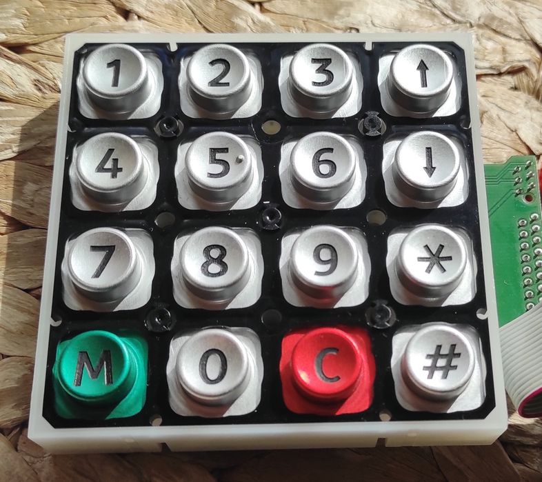 Klawiatura kodowa EAO M.series 16-przycisków matrycowa 4x4 numeryczna