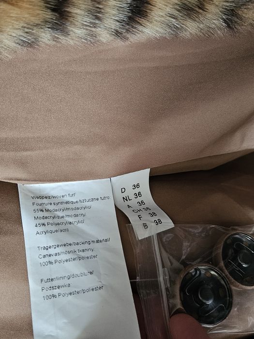 Nowe futerko sztuczne panterka rozmiar M/L