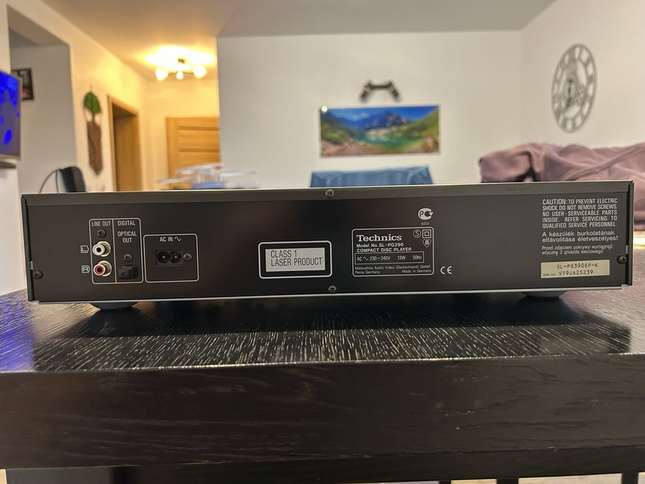Odtwarzacz CD Technics Compact Disc Player SL-PG390 Uszkodzony