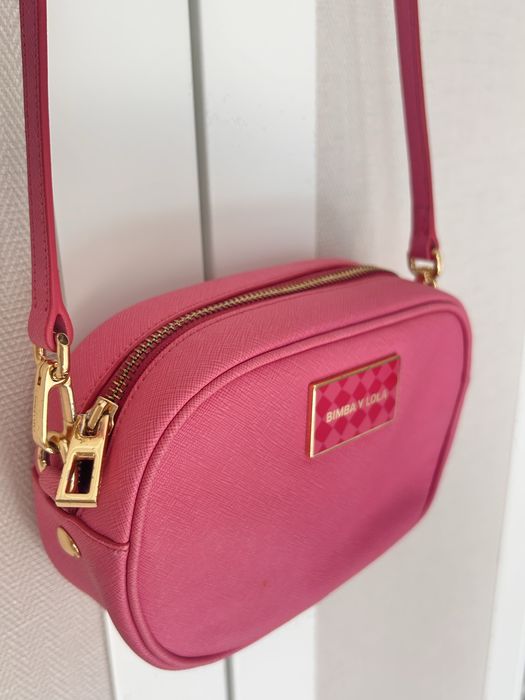 Bimba y Lola mala tiracolo rosa/fúcsia com ferragens douradas