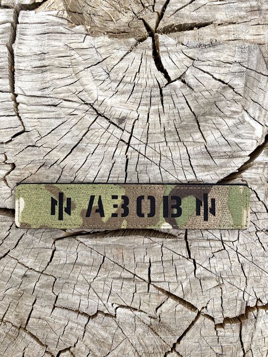 Лазерний шеврон Позивний з бригадним символом Азов, Ідея Нації, Хартія