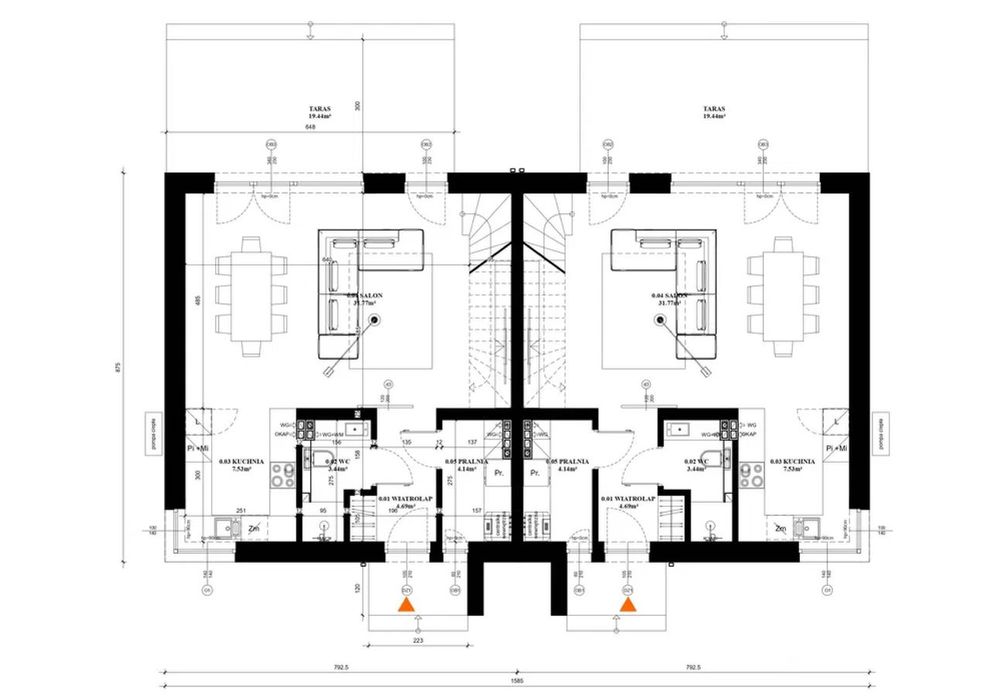 Działki budowlane z pozwoleniem na budowę lub WZ 765- 2996 m² Mączniki - Więcej
