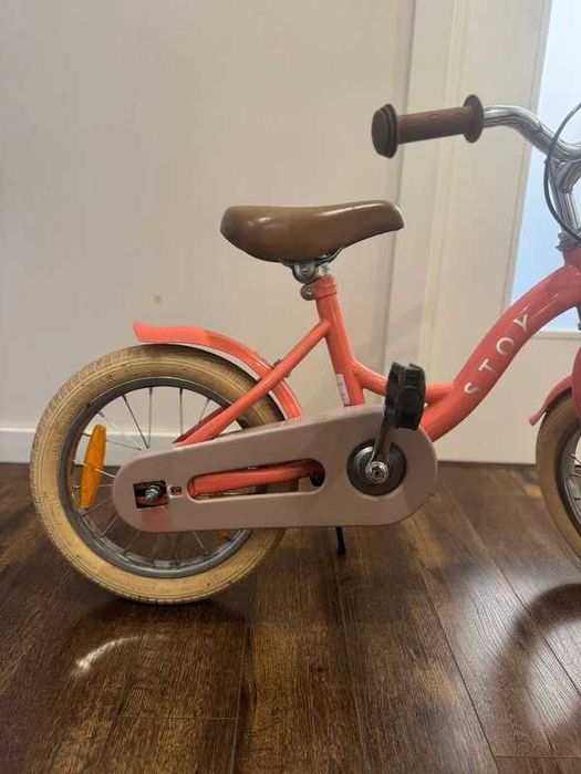 Bicicleta infantil Stoy - Cor Peach 14" - 4/5 anos