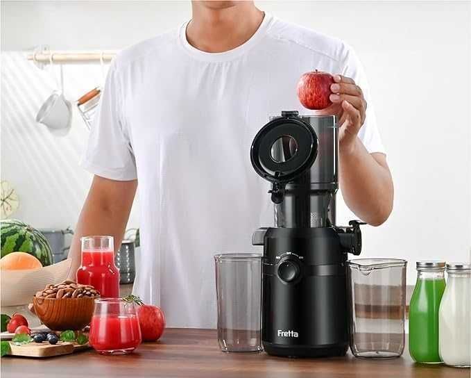 Wolnoobrotowa Wyciskarka Do Soków Napojów Fretta 200W 1L BPA Free