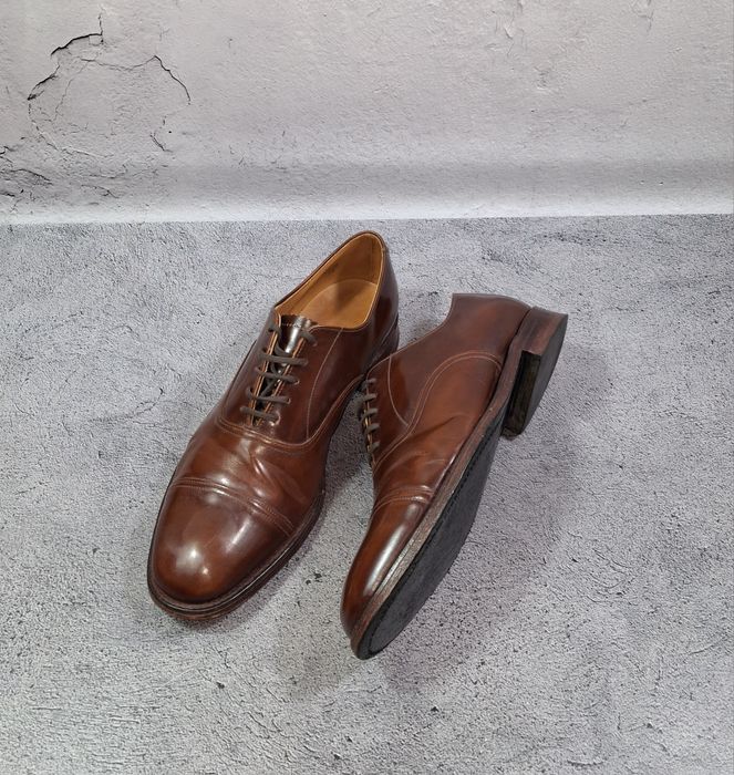Оксфорды Loake 747T английские лоферы коричневые кожаные туфли