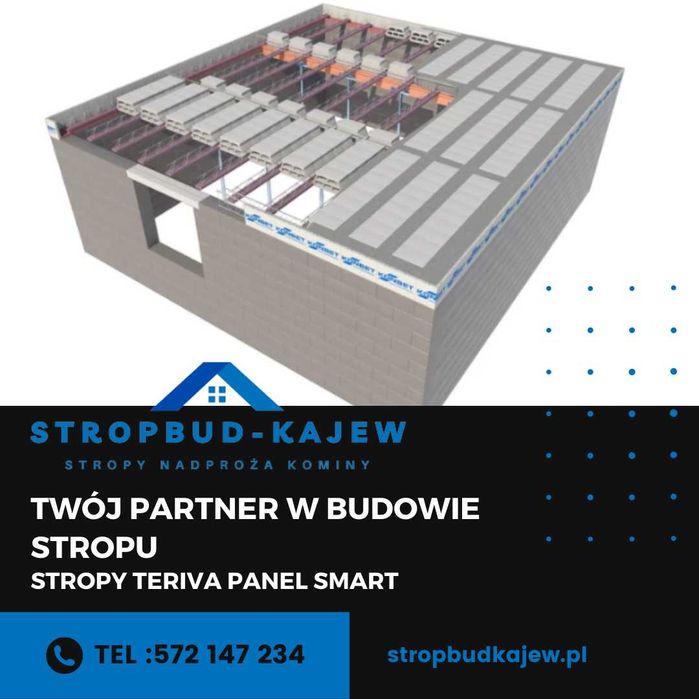 Strop Teriva gęstożebrowy