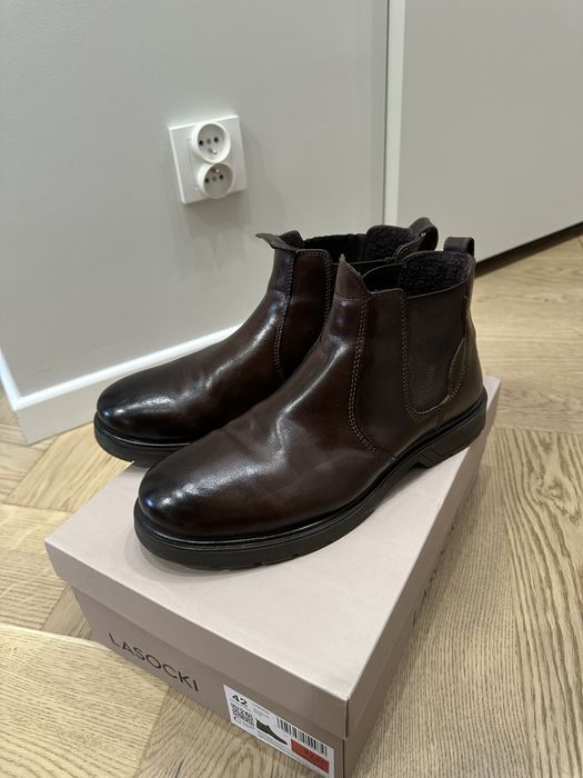 Buty sztyblety lasocki skórzane