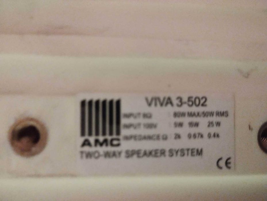 AMC VIVA 3 502 Głośniki ścienne 25W 100V