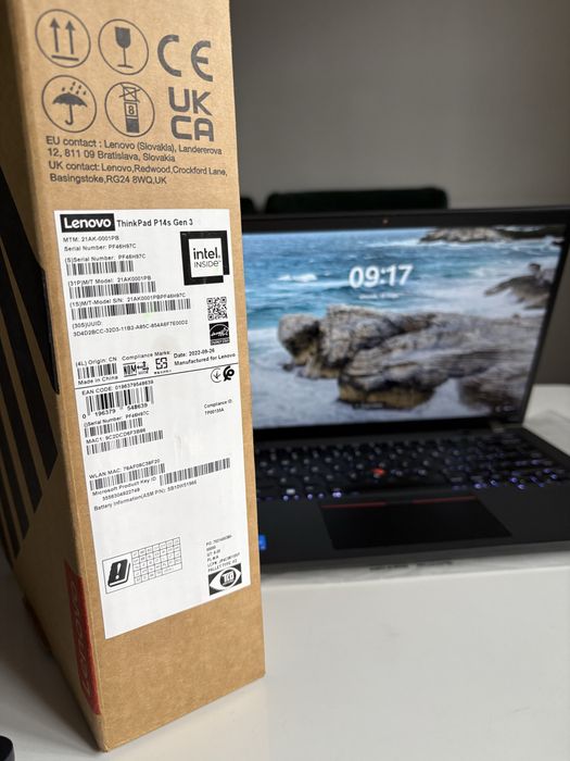 Laptop Lenovo ThinkPad P14S 16GB, 512GB Nvidia T550 4GB Win11 Pro, LTE