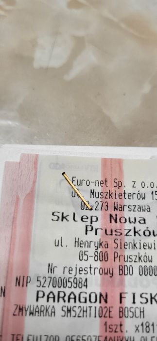 Blat zmywarka 60 cm bosh nowy