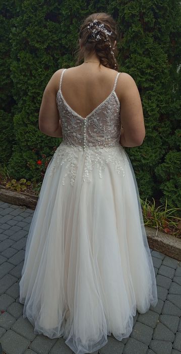 Suknia ślubna + 2 welony r.40/42