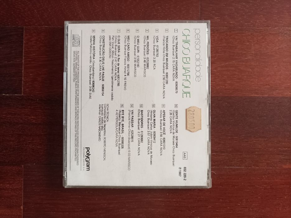 CD Personalidade de Chico Buarque