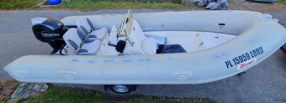 RIB ZEBEC 5.20 m z silnikiem Tohatsu 50 KM w stanie idealnym