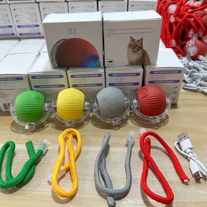 Интерактивная игрушка мяч для кошек и собак 5 в 1. Умный мячик USB