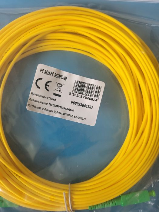 Sprzedam kabel światłowodowy 20m