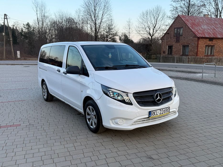 WYNAJEM Busa mini busa Mercedes Vito Tourer 9 osób Long 2.2 BiTurbo 7G