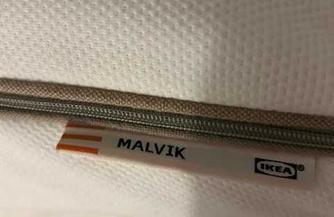 Cama 140x200 IKEA Branco, com arrumação, 2 gavetas, colchão MALVIK