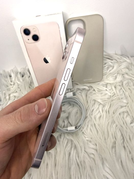 Iphone 13 Pink Idealny Stan 84% baterii etui gratis