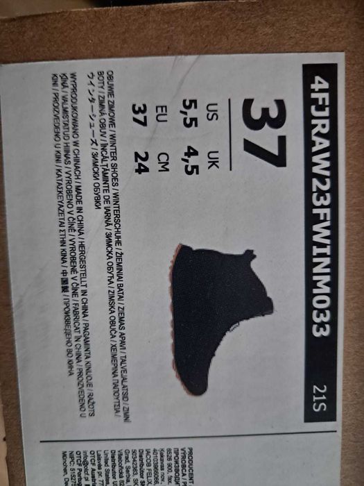 buty chłopięce zimowe 4F DCX-22 r. 37
